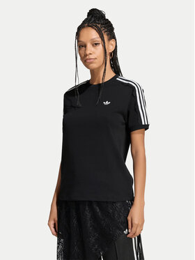 adidas adidas Camiseta Lace 3 Stripes LG4263 Negro Regular Fit