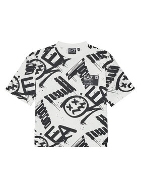 EA7 Emporio Armani EA7 Emporio Armani Camiseta 7B000059 AF12874 F0035 Écru Relaxed Fit
