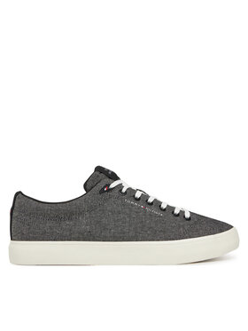Tommy Hilfiger Tenisice Tommy Hilfiger Th Hi Vulc Low Core Chambray FM0FM05389 Siva