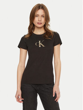 Calvin Klein Jeans Calvin Klein Jeans T-shirt Gradient J20J224982 Crna Slim Fit