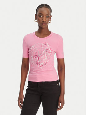 Versace Jeans Couture Versace Jeans Couture Camiseta 80HAHE01 CJ02E Rosa Slim Fit