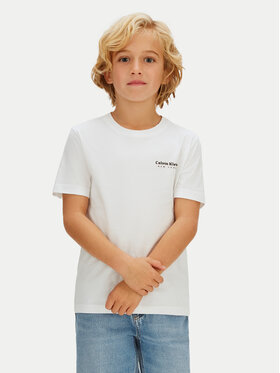Calvin Klein Jeans Calvin Klein Jeans Camiseta Minimal Logo IB0IB02608 Blanco Regular Fit