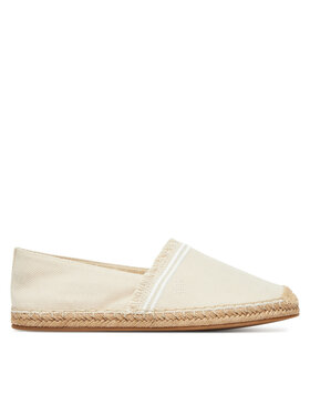 Tommy Hilfiger Espadrillas Tommy Hilfiger Fringe Canvas Closed Espadrille FW0FW08881 Beige