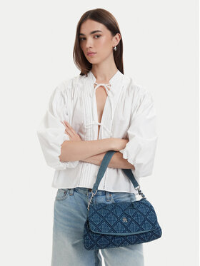 Tommy Hilfiger Handtasche Tommy Hilfiger Th Feminine Shoulder Bag Denim AW0AW18865 Blau