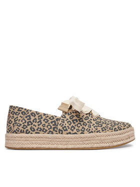 Toms Еспадрильї Toms Carolina Lace Up 10023047 Бежевий