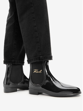 KARL LAGERFELD Kalosze KARL LAGERFELD Kalosh II KL94775 Czarny