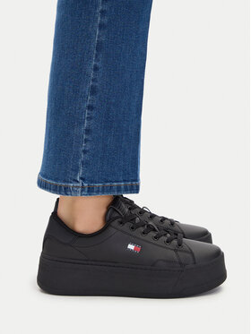 Tommy Jeans Sneakers Tommy Jeans Platform Logo Sneaker EN0EN02961 Schwarz