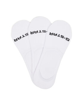G-Star Raw Členkové ponožky G-Star Raw AS_G-STAR_S_124_SS25 (3-PACK) Biela