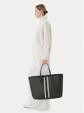 Tommy Hilfiger Kabelka Tommy Hilfiger Th Monoplay Le Maxi Tote AW0AW17697 Čierna