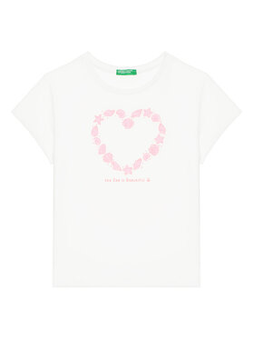 United Colors Of Benetton United Colors Of Benetton Футболка 3JERG10J3 Білий Regular Fit
