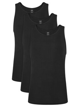 Gap Gap Комплект майок без рукавів 483958-01 Чорний Regular Fit