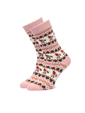 Barbour Șosete lungi Barbour Robin Fair Isle LSO0077PI11 Roz deschis