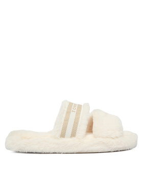 Tommy Hilfiger Čības Tommy Hilfiger Hilfiger Fur Slipper FW0FW08854 Balts