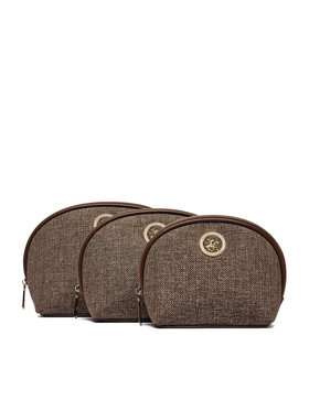 Beverly Hills Polo Club Kosmētikas somiņu komplekts Beverly Hills Polo Club CWBEO-BHPC-U1-002-AW26 (3-PACK) Brūns
