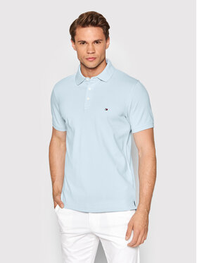 Tommy Hilfiger Tommy Hilfiger Polo majica MW0MW17771 Svetlo modra Slim Fit
