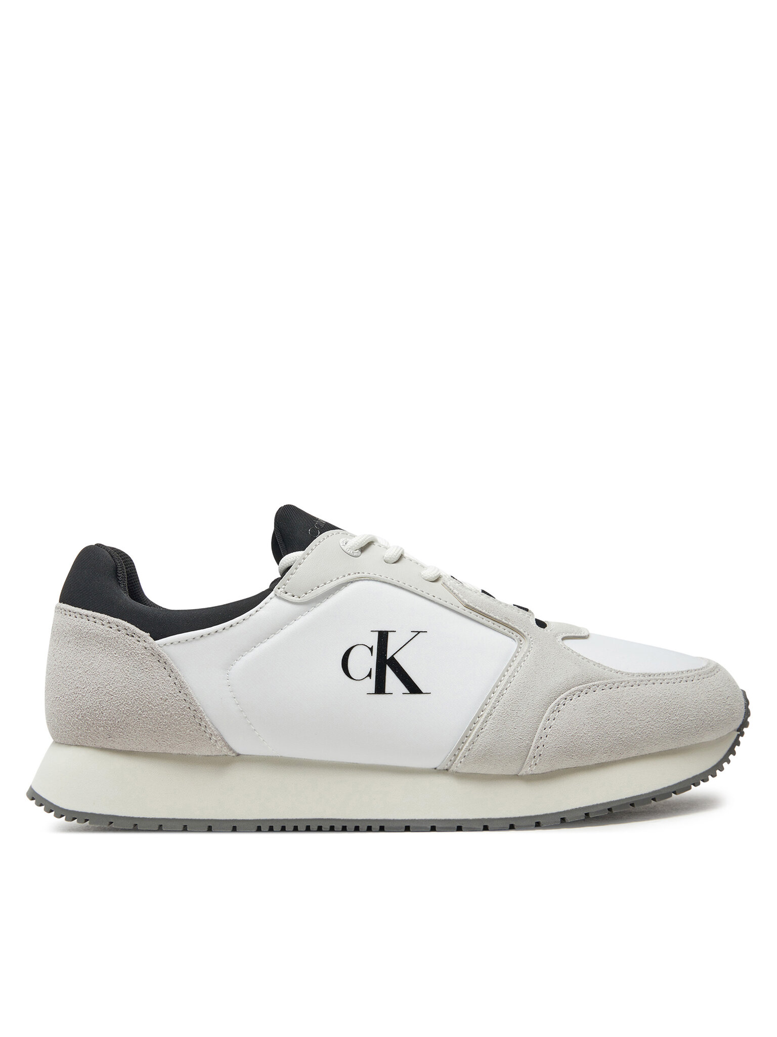 Calvin Klein Jeans Pánské Sneakersy, Velikost: 44, Barva: Bílá, Retro Sock Runner Mg Wmm YM0YM01152