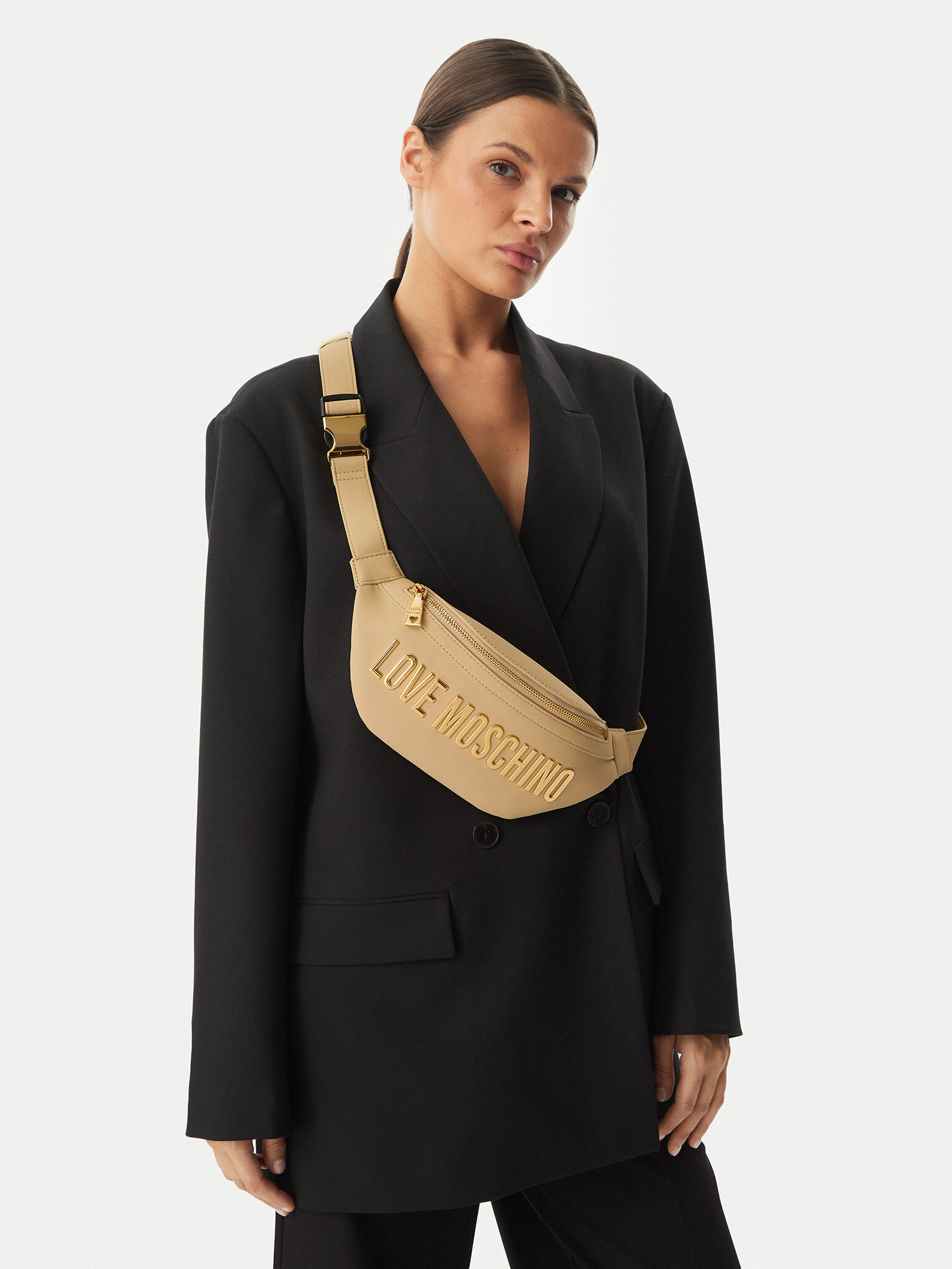 Damska Torebka LOVE MOSCHINO, Beżowy JC4195PP1OKD0129
