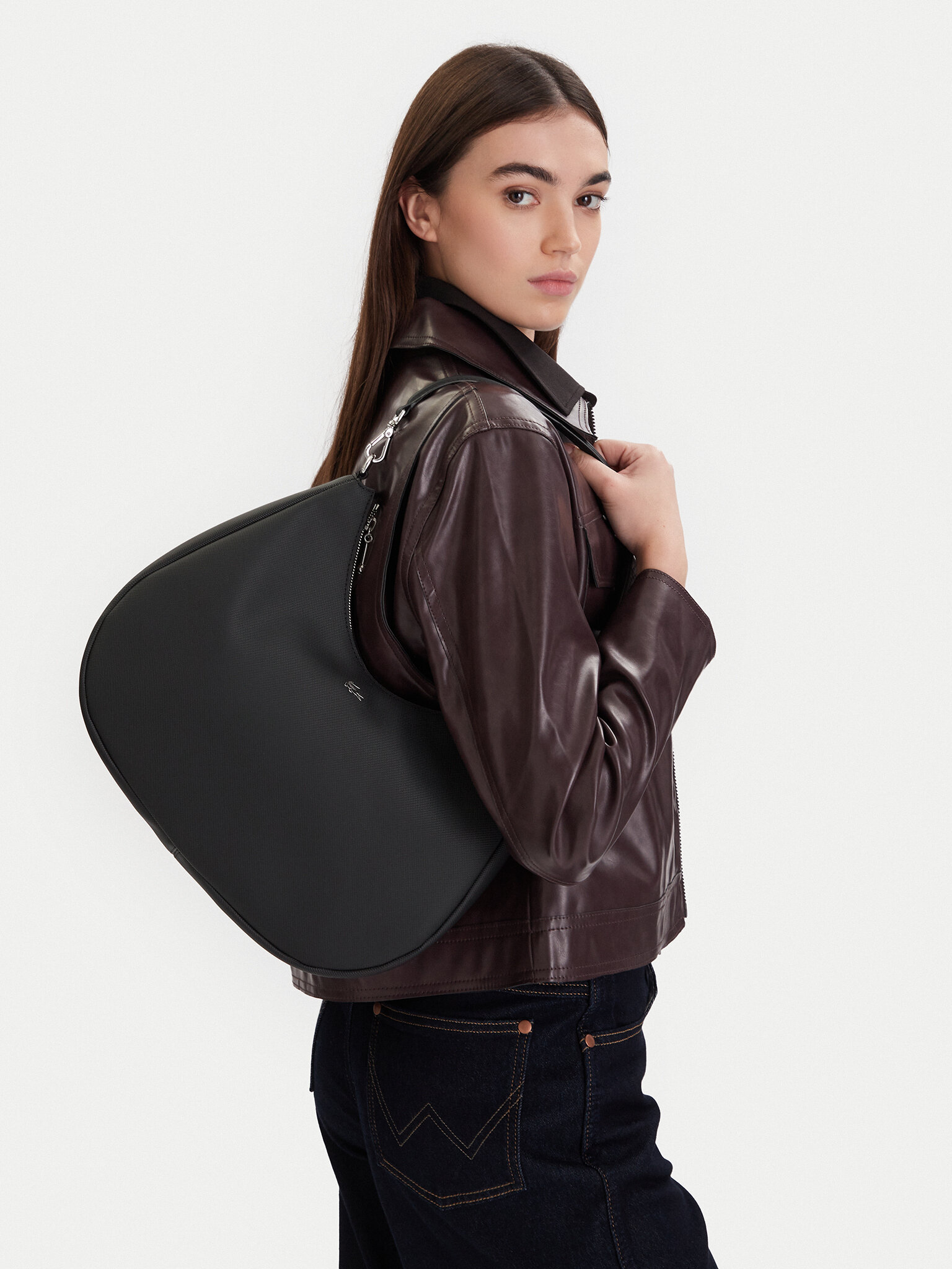 Damska Torebka Lacoste, Czarny Daily City Bag NF5125DZ