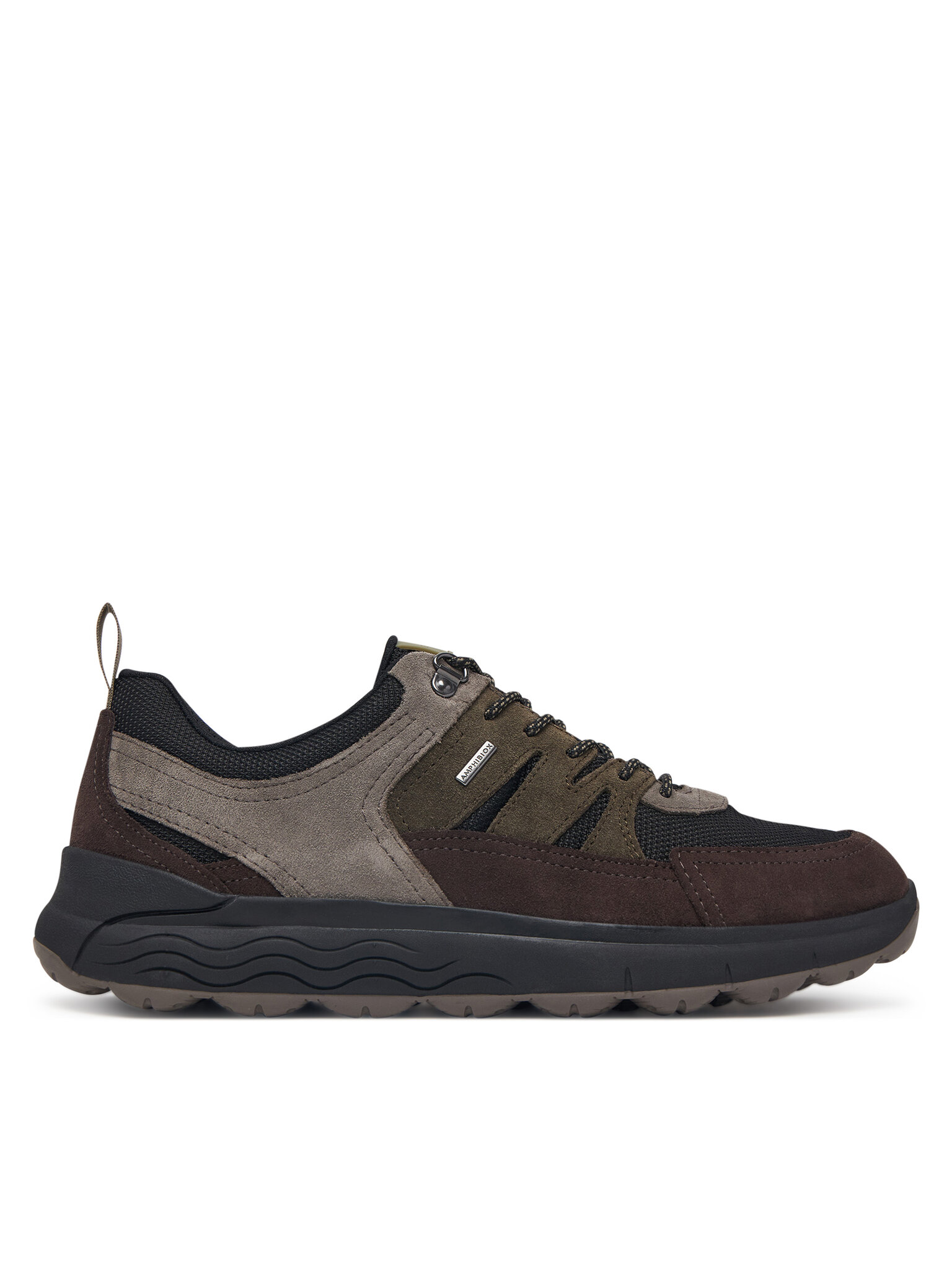Geox Pánské Sneakersy, Velikost: 46, Barva: Tmavě hnědá, U Spherica 4X4 B Abx U66FDB 02211 C6KB3