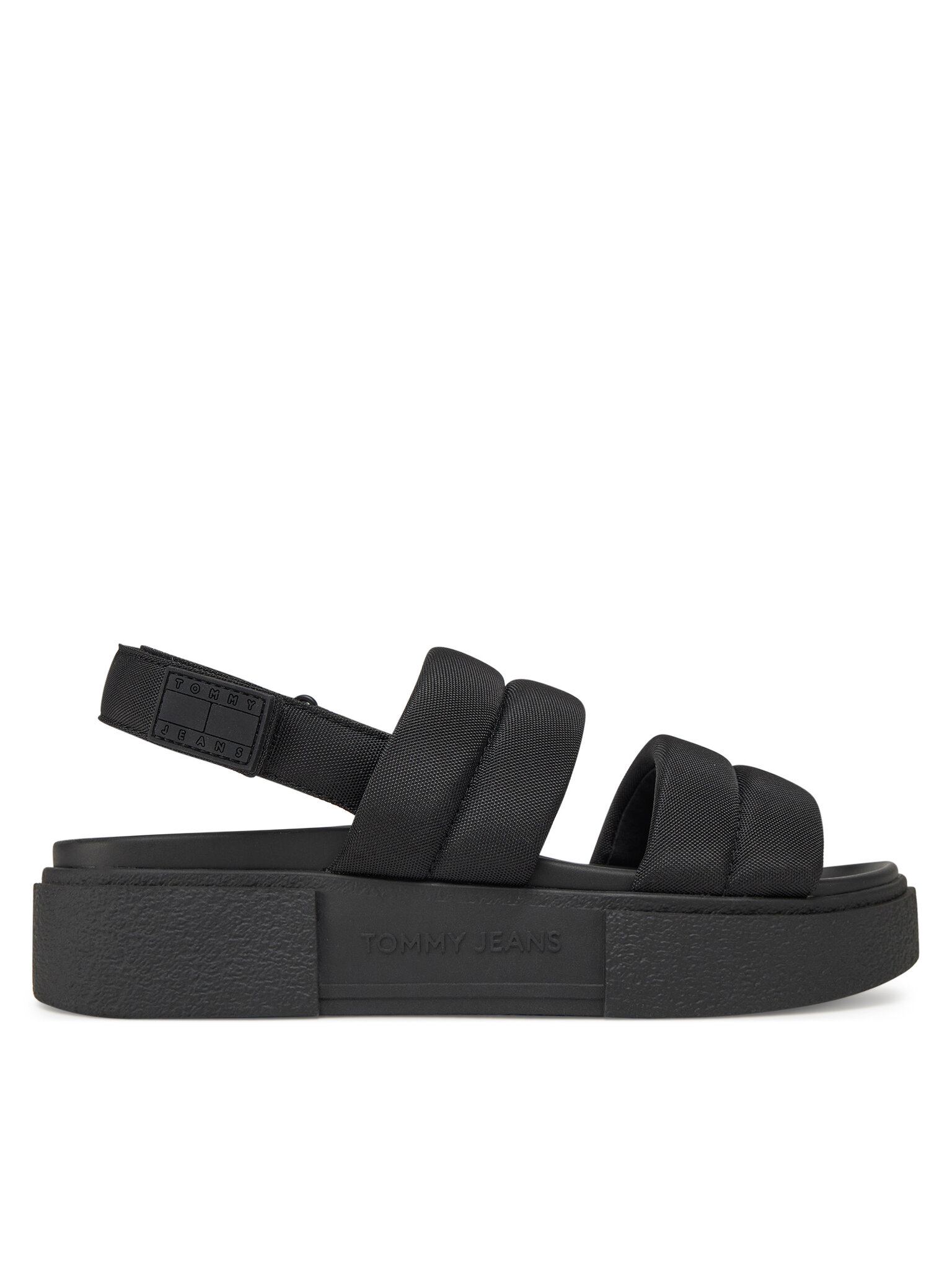 Tommy Jeans Dámské Sandály, Velikost: 39, Barva: Černá, Tjw Flatform Sandal EN0EN02802