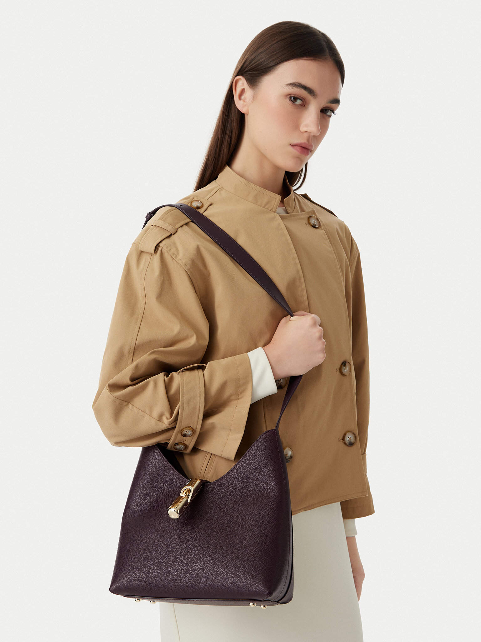 Damska Torebka Furla, Bordowy Goccia S WB01979 BX3353 CN 4906S