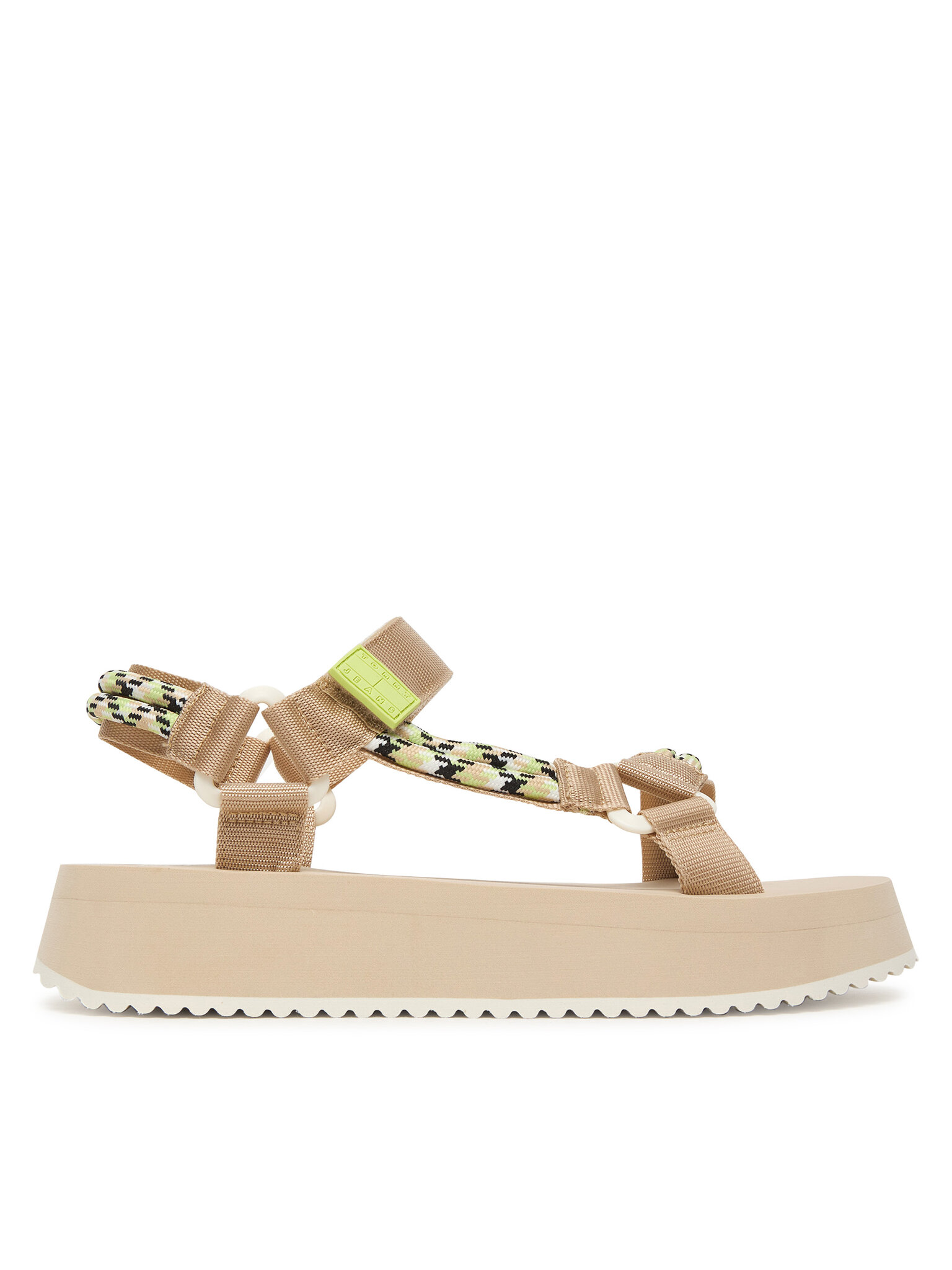 Tommy Jeans Dámské Sandály, Velikost: 41, Barva: Béžová, Tjw Eva Rope Sandal EN0EN02970