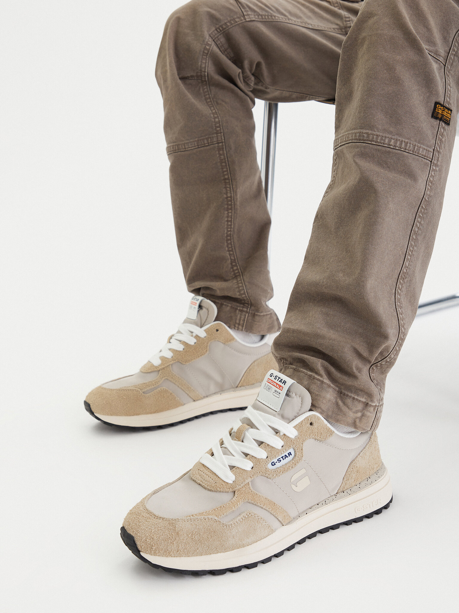 G-Star Pánské Sneakersy, Velikost: 43, Barva: Béžová, CEO-XAVI-02
