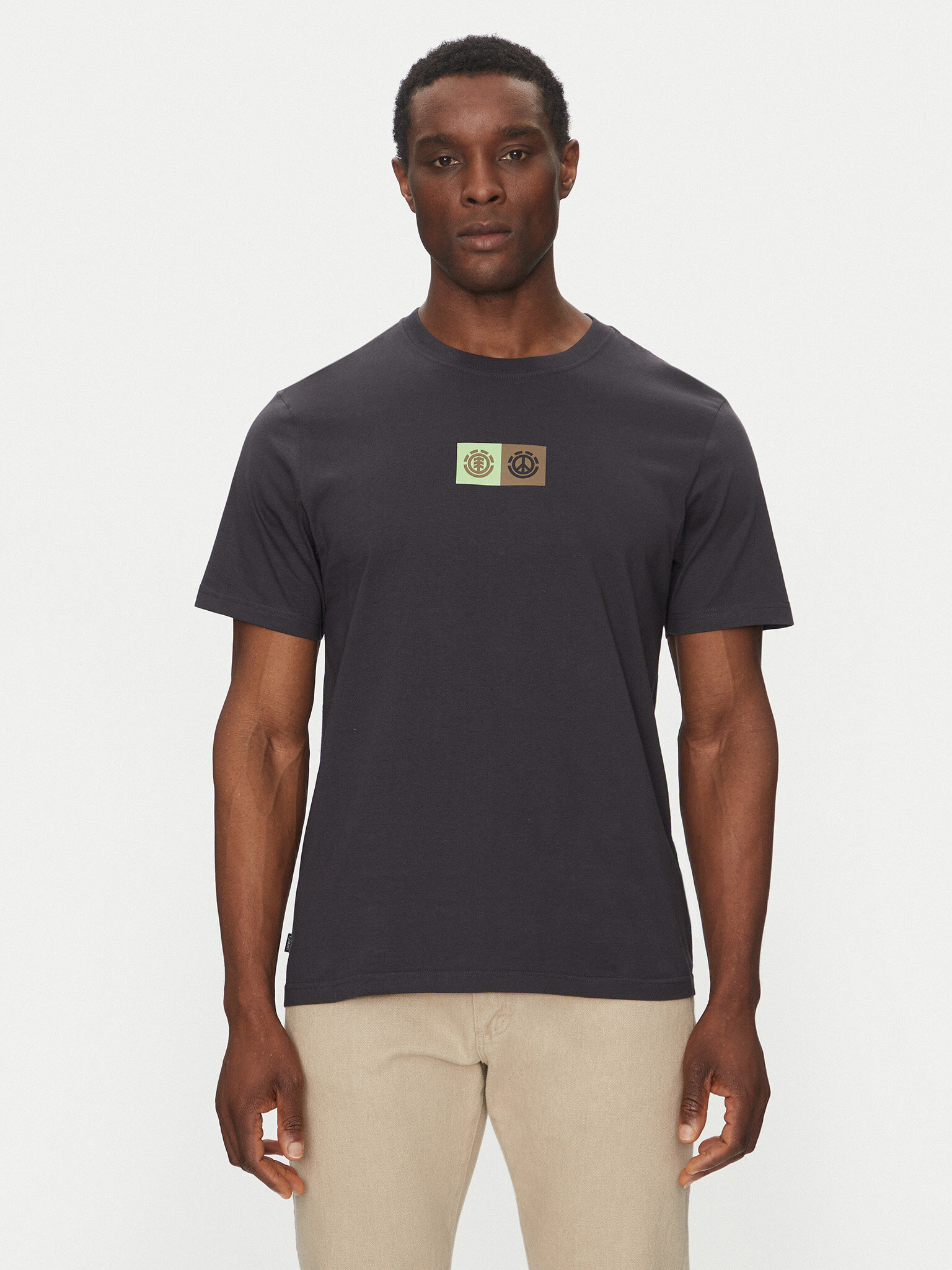 Element Camiseta ELYZT00492 Negro Regular Fit