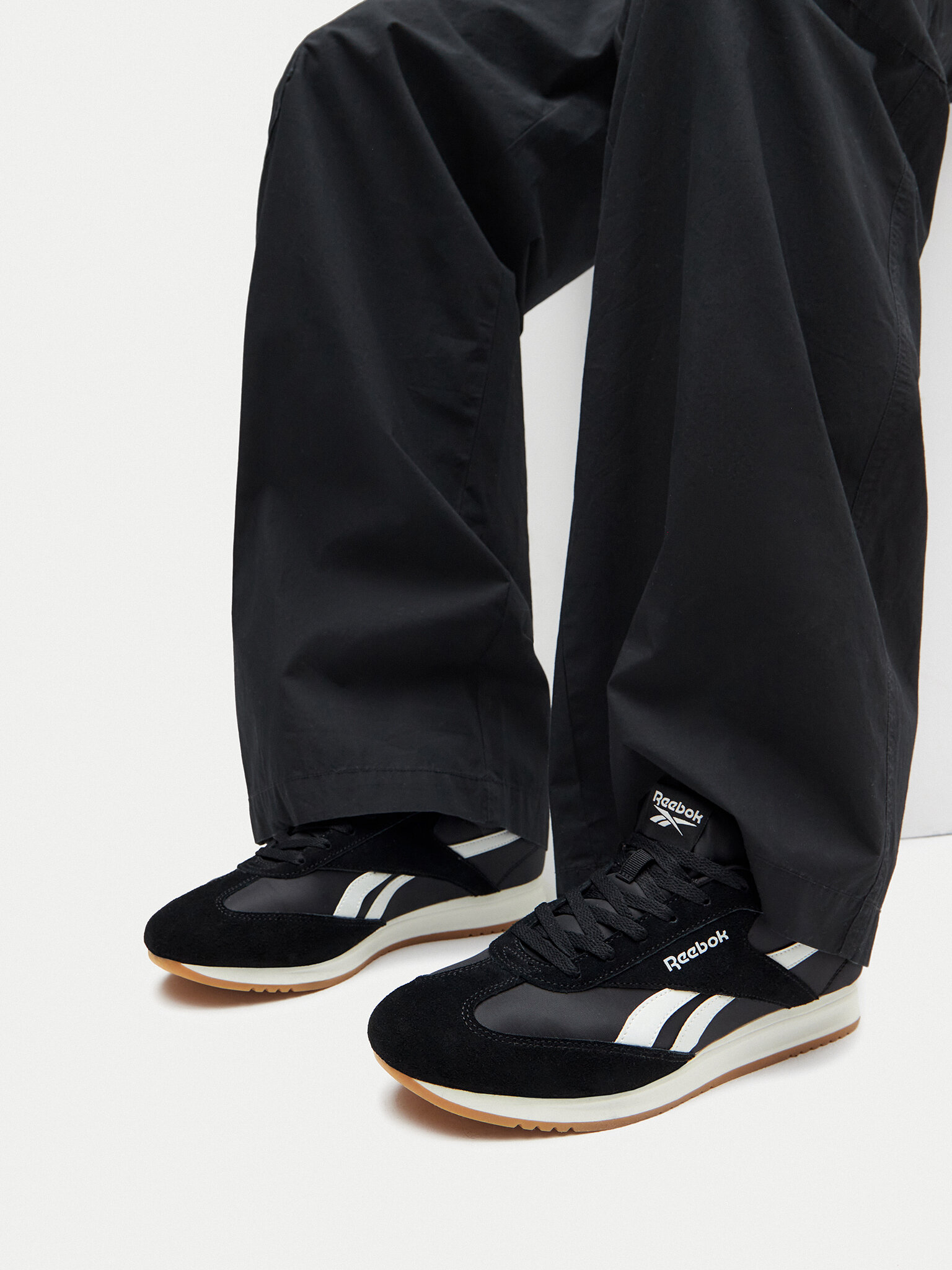 Reebok Pánské Sneakersy, Velikost: 44, Barva: Černá, FIORI AR30309MBWT