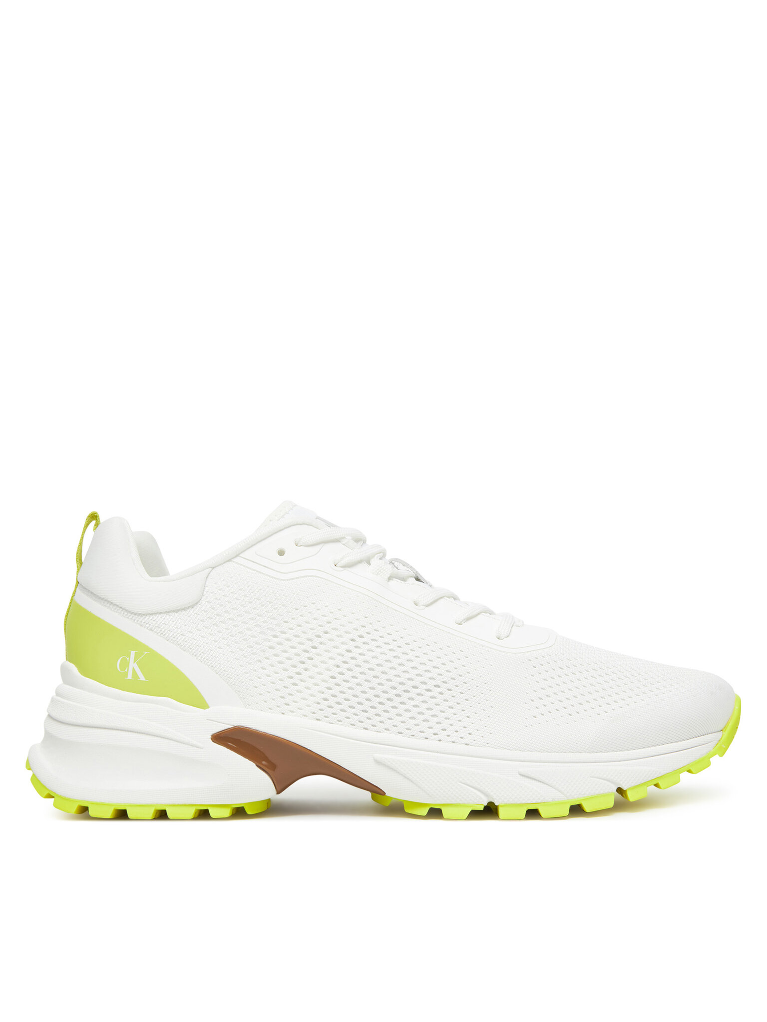 Calvin Klein Jeans Pánské Sneakersy, Velikost: 42, Barva: Bílá, Hike Runner Tech Knit YM0YM01284
