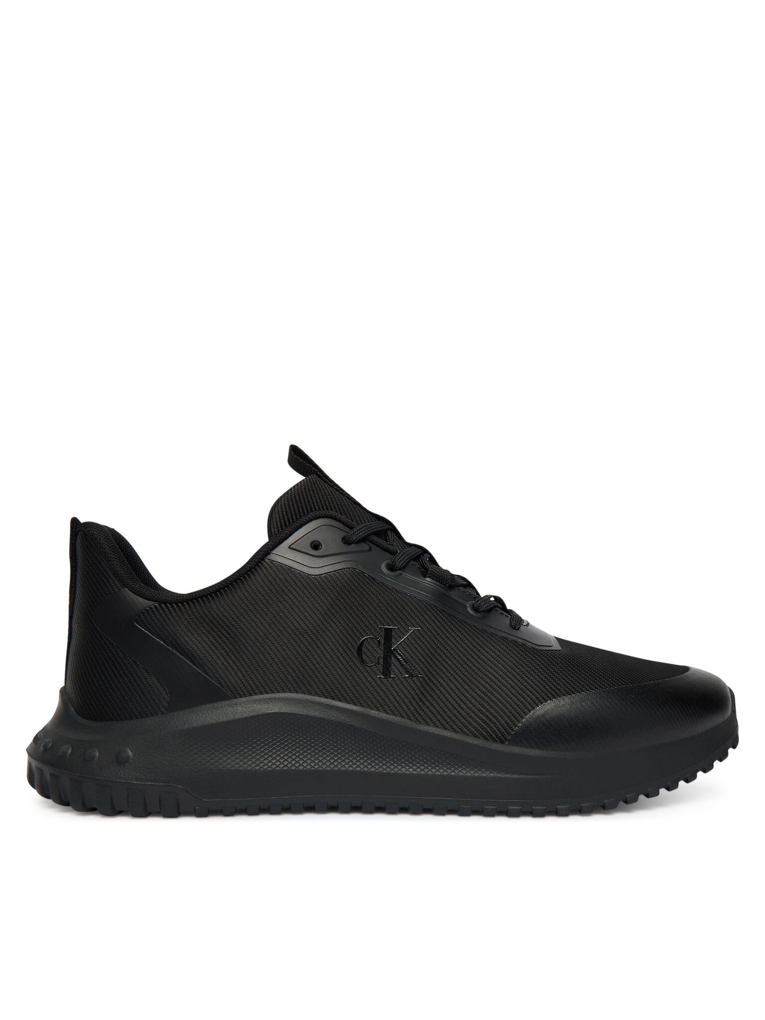 Calvin Klein Pánské Sneakersy, Velikost: 40, Barva: Černá, Eva Runner Lace Up Mat Mix YM0YM01442
