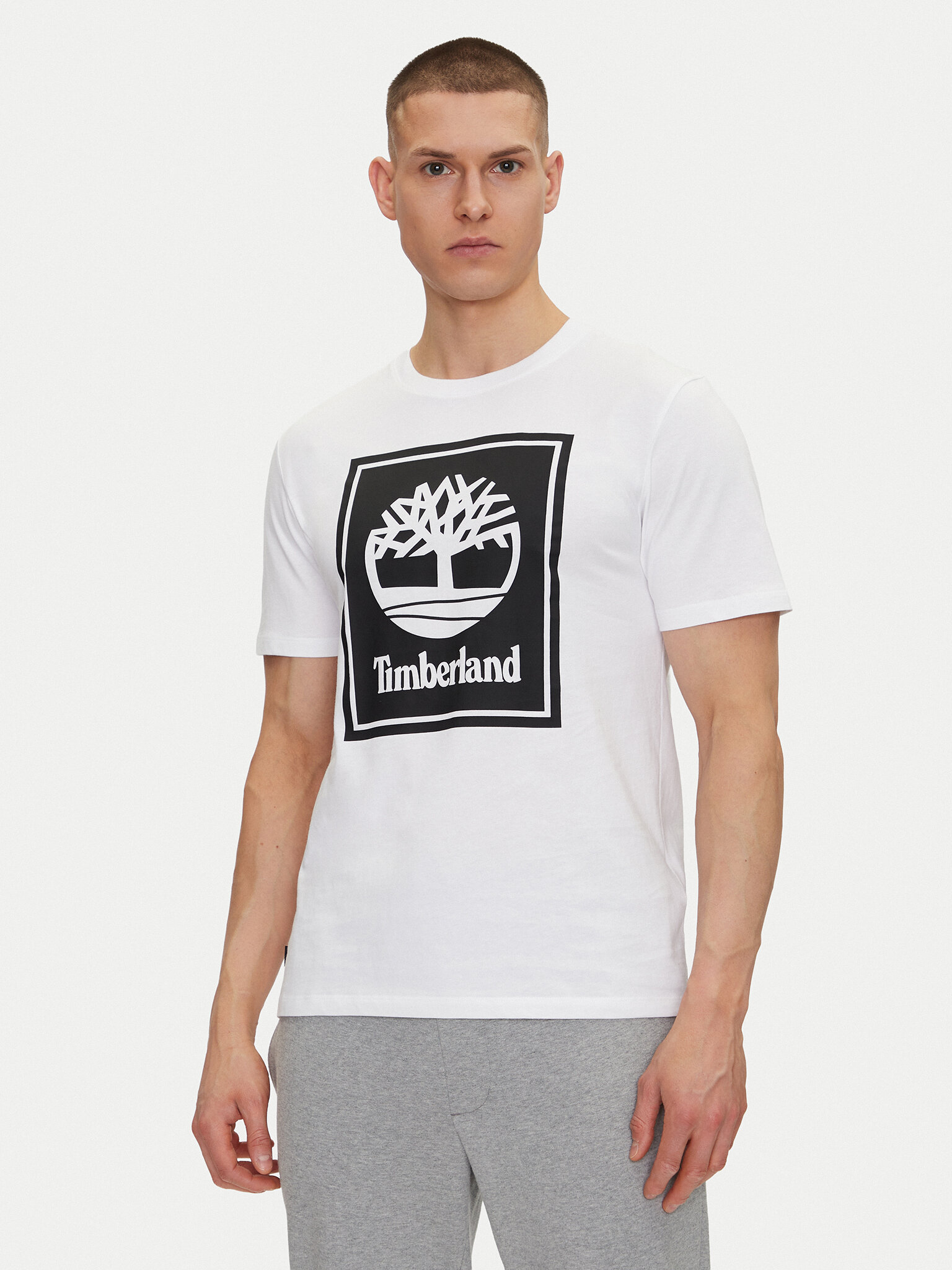 Timberland Camiseta TB0A5WQQ Blanco Regular Fit