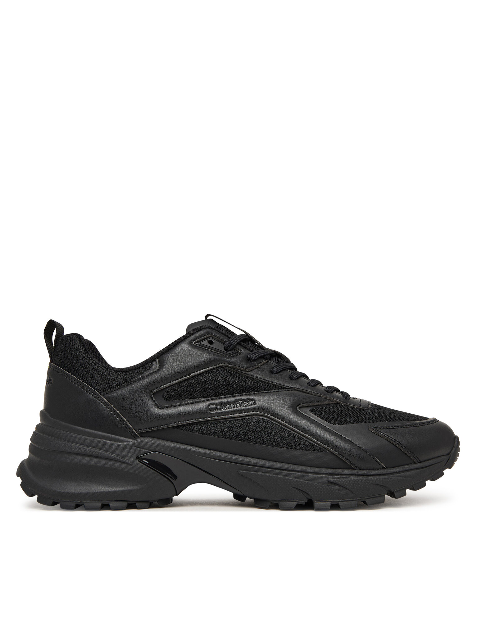 Calvin Klein Pánské Sneakersy, Velikost: 40, Barva: Černá, Hike Runner Laceup Strip M-Lt HM0HM02154