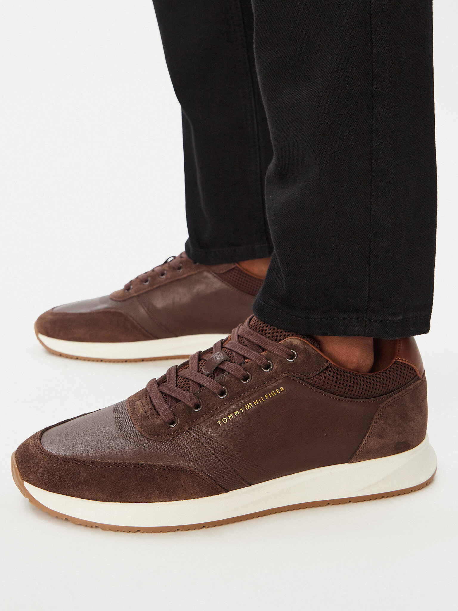 Tommy Hilfiger Pánské Sneakersy, Velikost: 40, Barva: Hnědá, Dressy Runner FM0FM05910