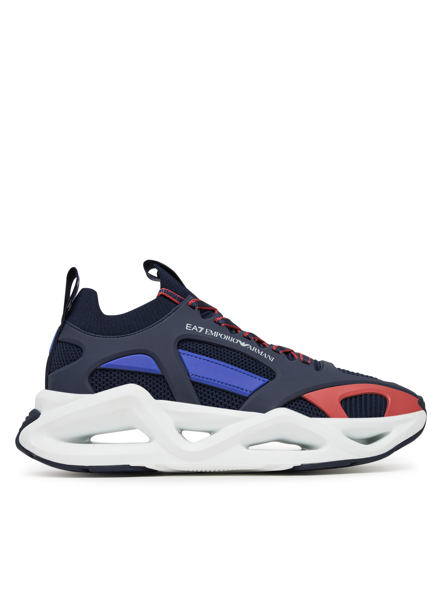 EA7 Emporio Armani Pánské Sneakersy, Velikost: 42, Barva: Tmavomodrá, 7X000383 AF19525 MZ277