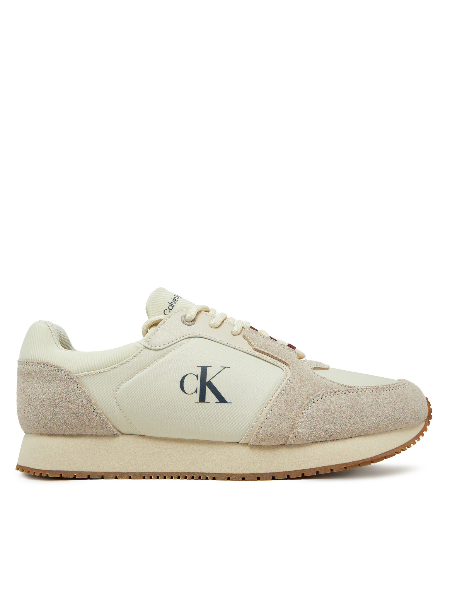 Calvin Klein Jeans Pánské Sneakersy, Velikost: 45, Barva: Béžová, Retro Sock Runner Mg YM0YM01152