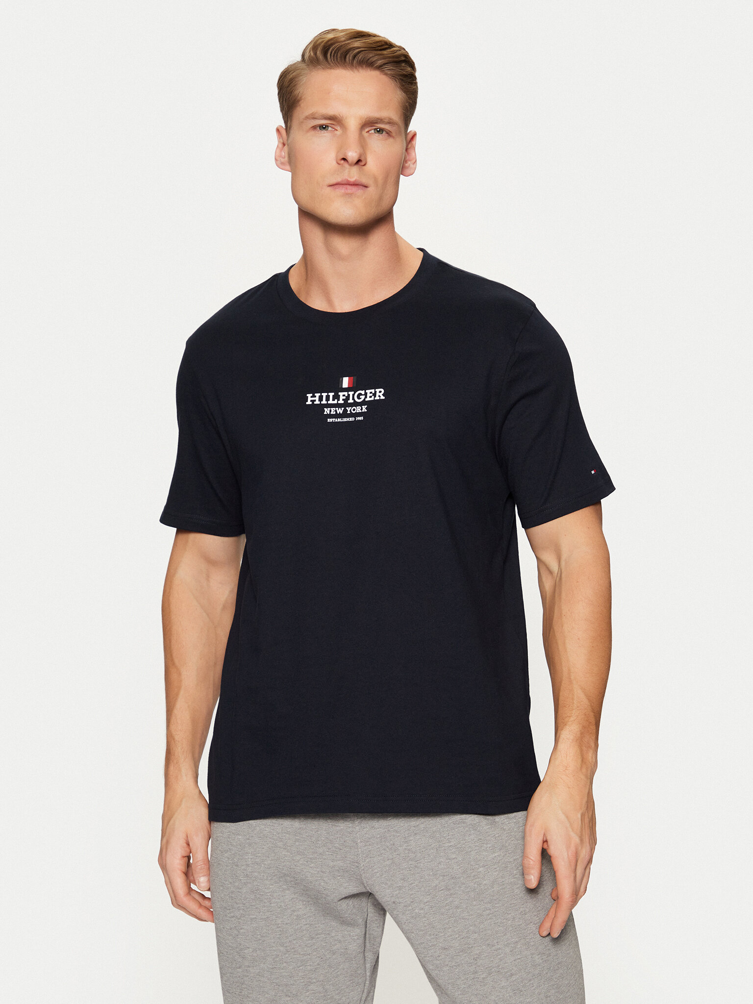 Tommy Hilfiger Camiseta MW0MW38980 Azul marino Regular Fit