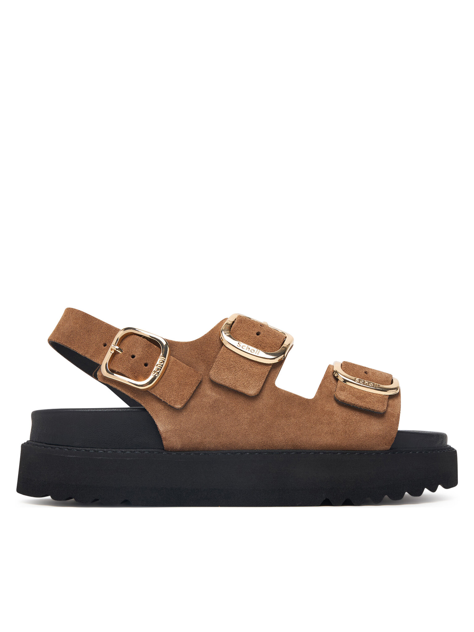Scholl Dámské Sandály, Velikost: 39, Barva: Hnědá, Blake 2 Straps F00776