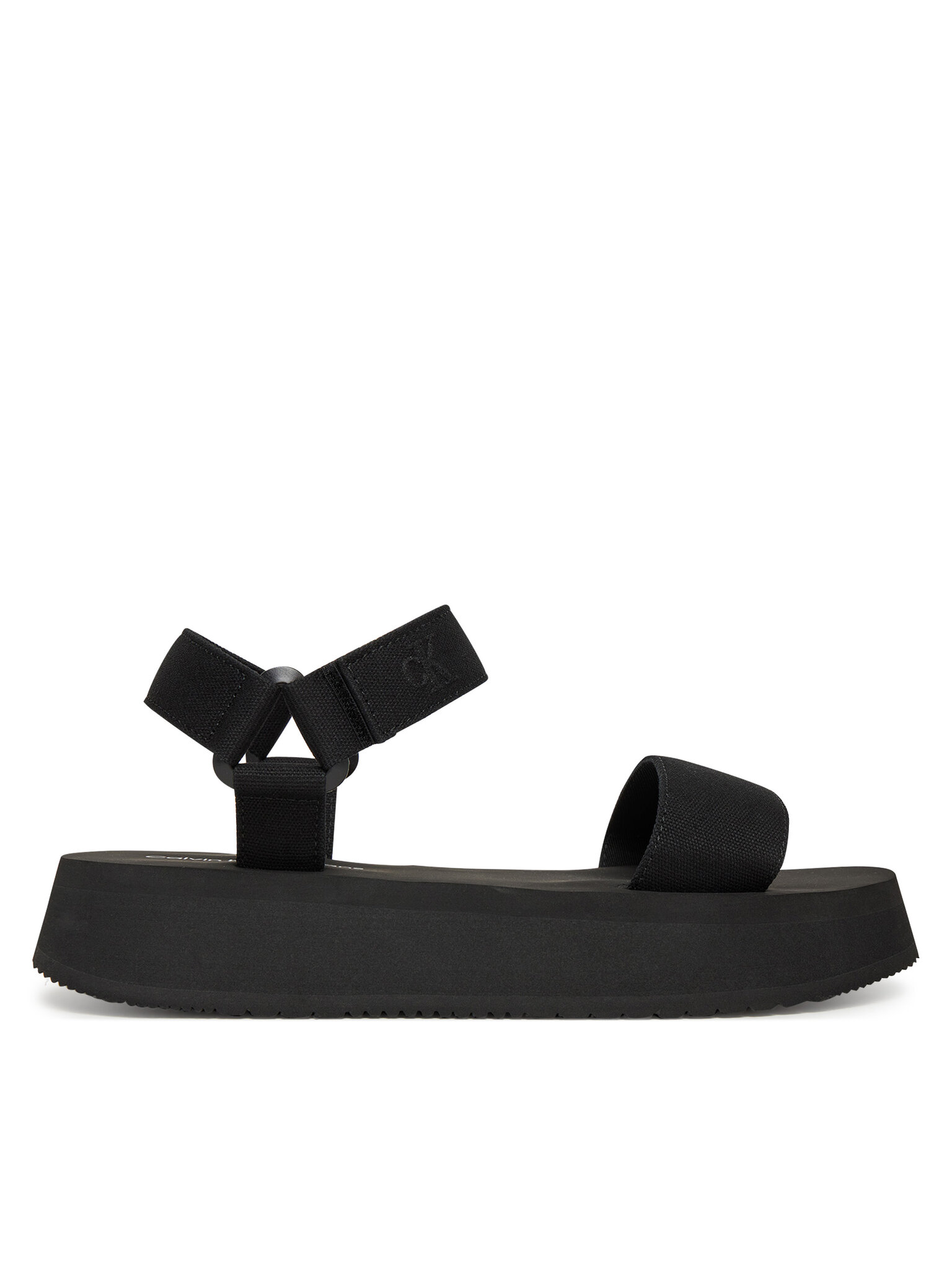 Calvin Klein Jeans Dámské Sandály, Velikost: 41, Barva: Černá, Sandal Velcro Webbing Mg YW0YW01693