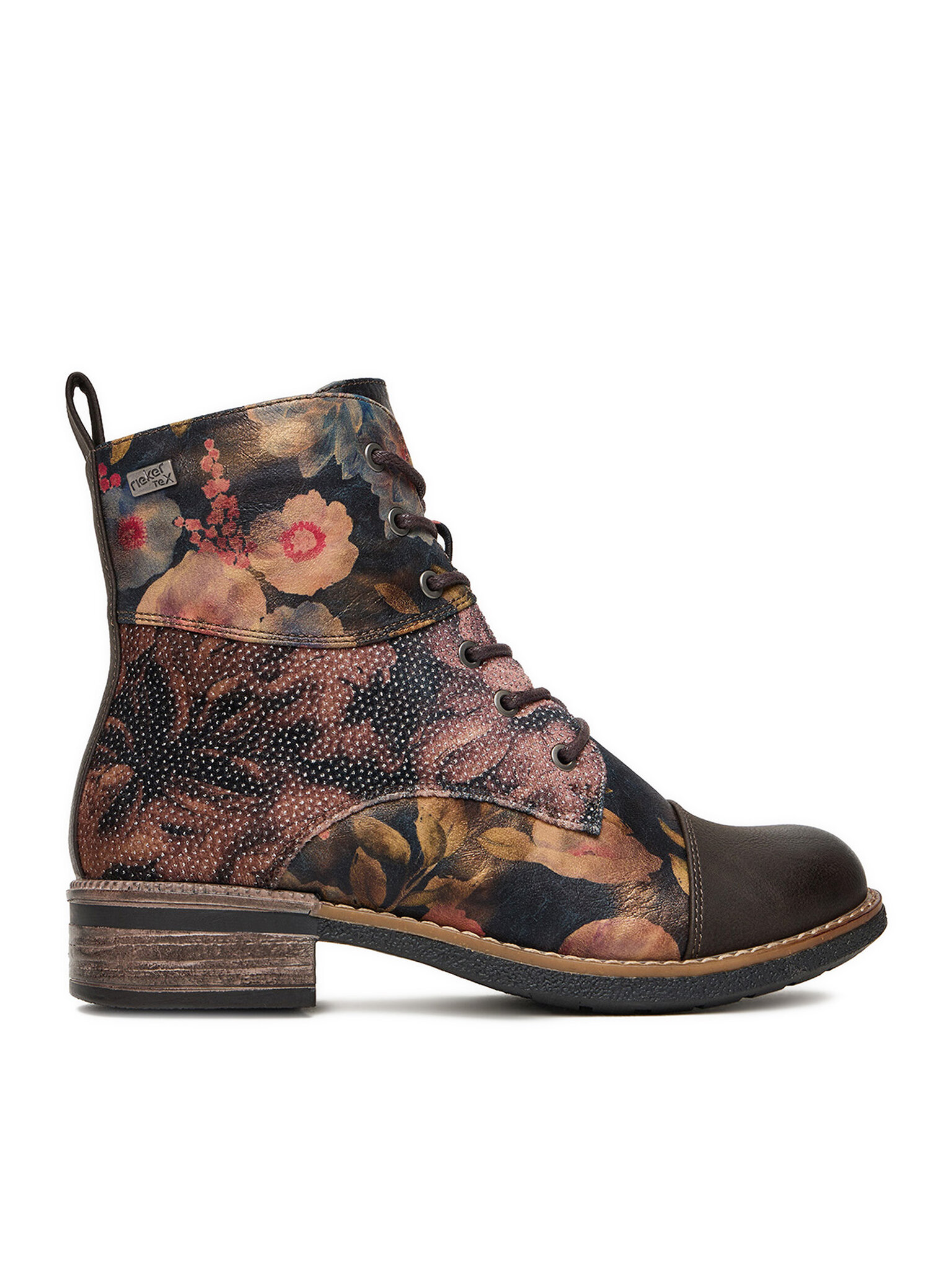 Rieker Damen Schnürschuhe, Schuhgröße 39, Schwarz, CEO-94611-91