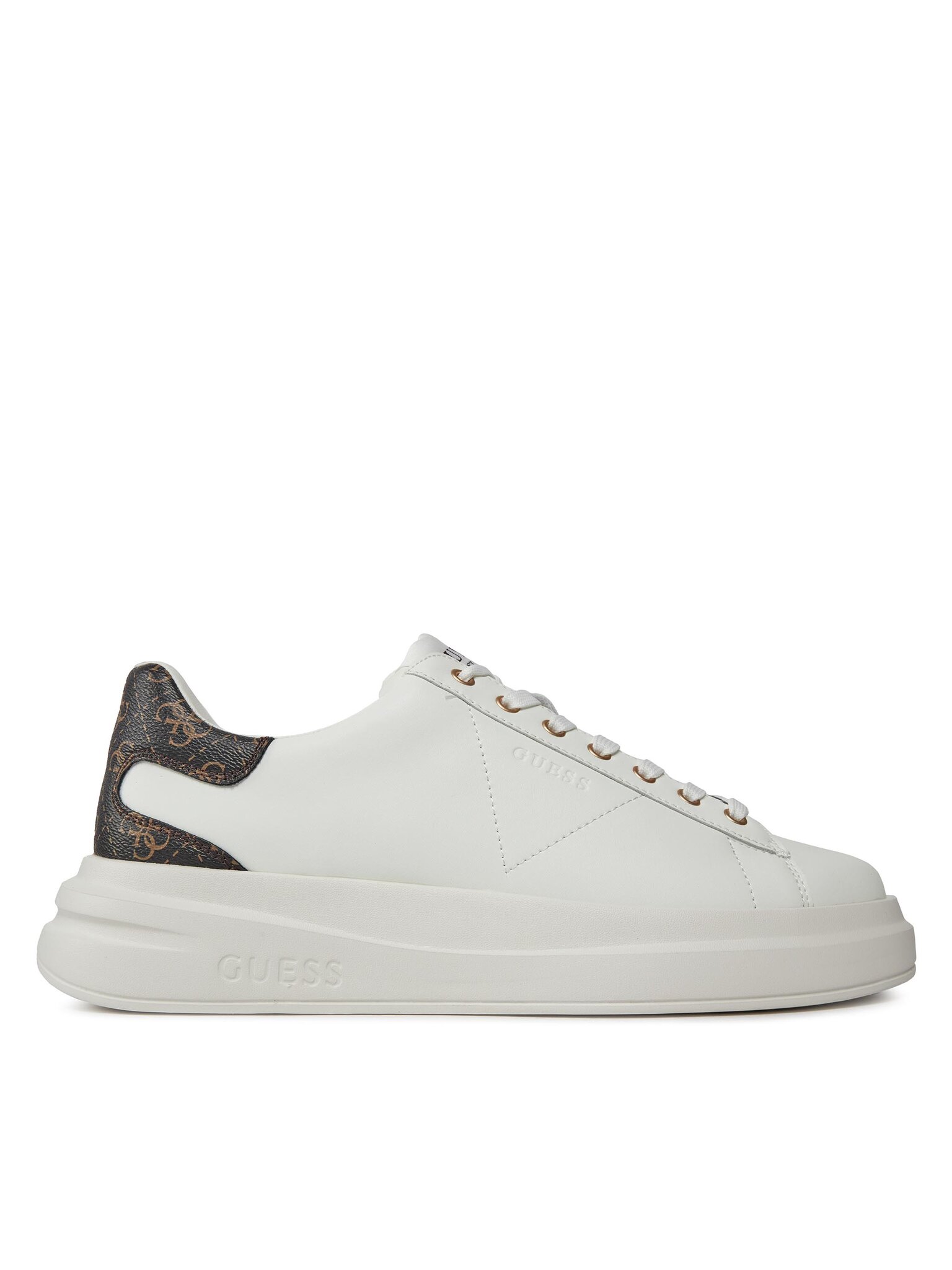 Guess Pánské Sneakersy, Velikost: 45, Barva: Bílá, Elba FMPVIB LEA12