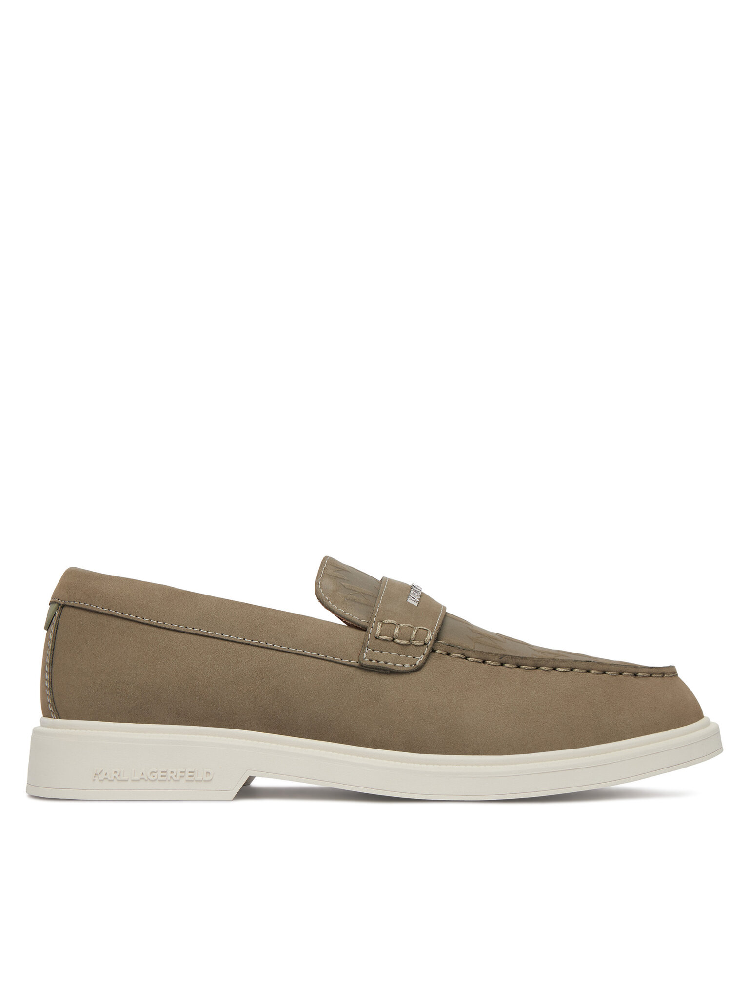 Męskie Półbuty KARL LAGERFELD, Rozmiar 40, Khaki KL21413