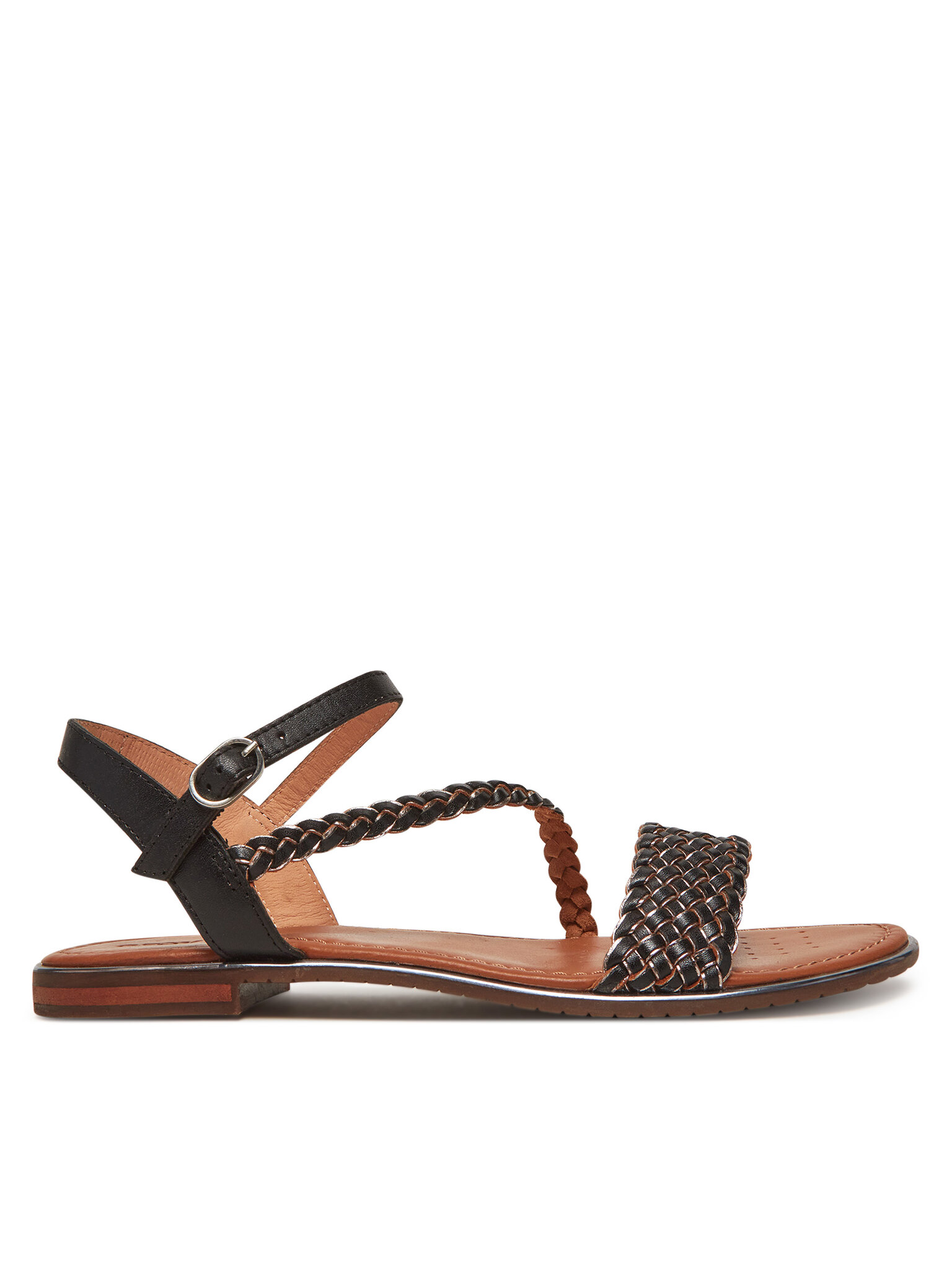 Sandály Geox D Sozy Plus D55DQD 081KY C9B1G Černá