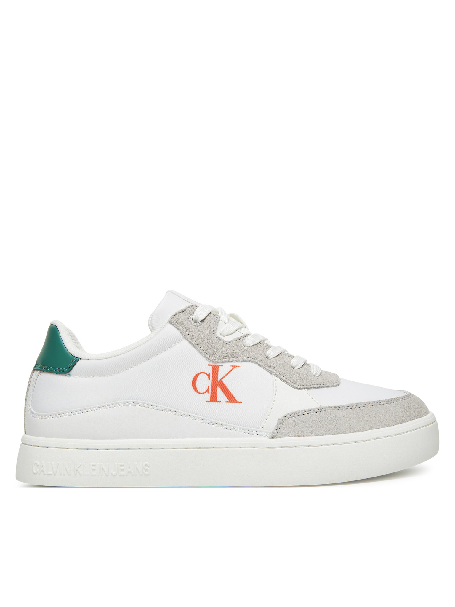 Calvin Klein Jeans Pánské Sneakersy, Velikost: 44, Barva: Bílá, Classic Cupsole Mg Nylon Mix YM0YM01304