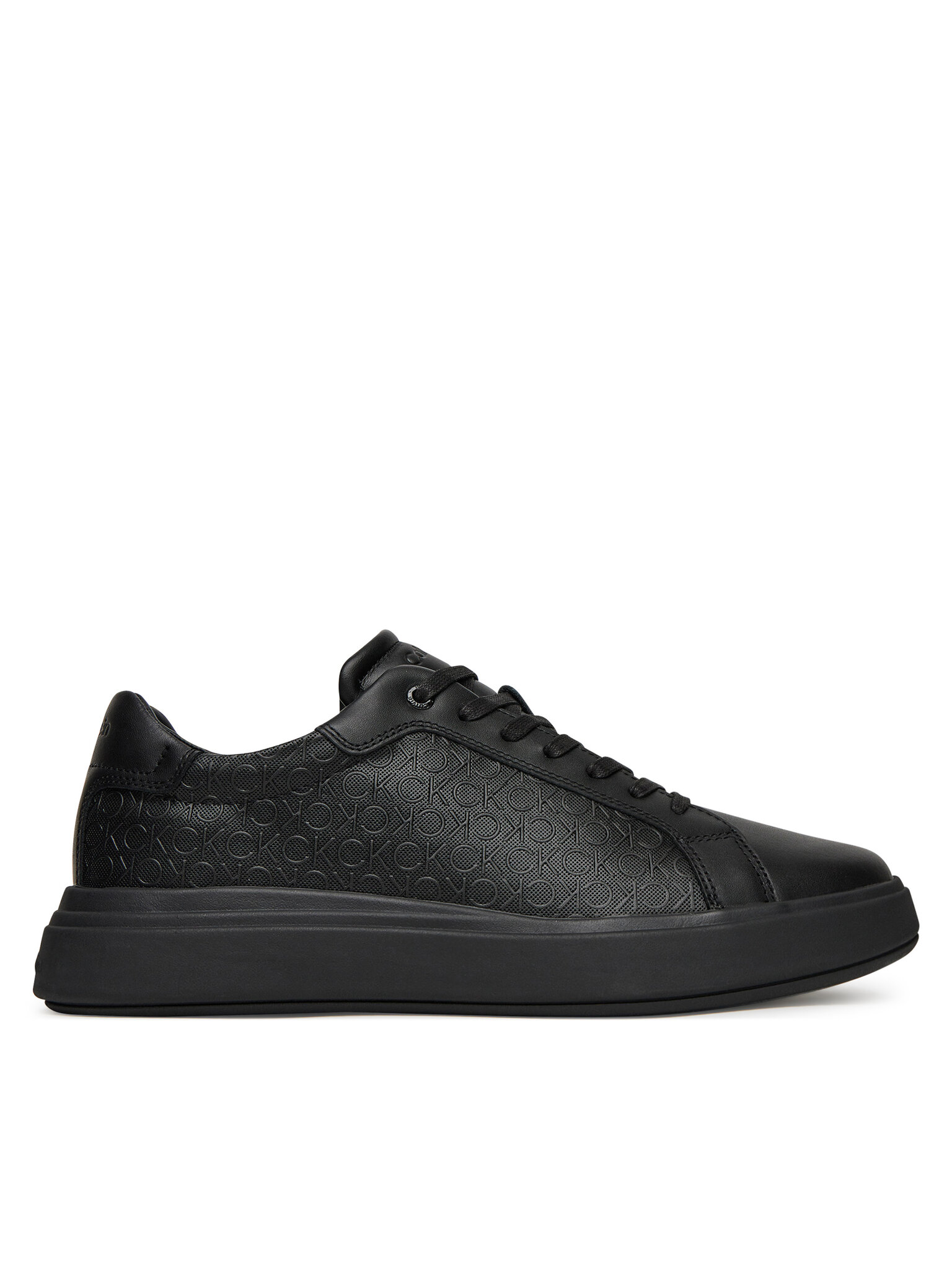 Calvin Klein Pánské Sneakersy, Velikost: 44, Barva: Černá, Chunky Low Top Lace Up Mono HM0HM01970