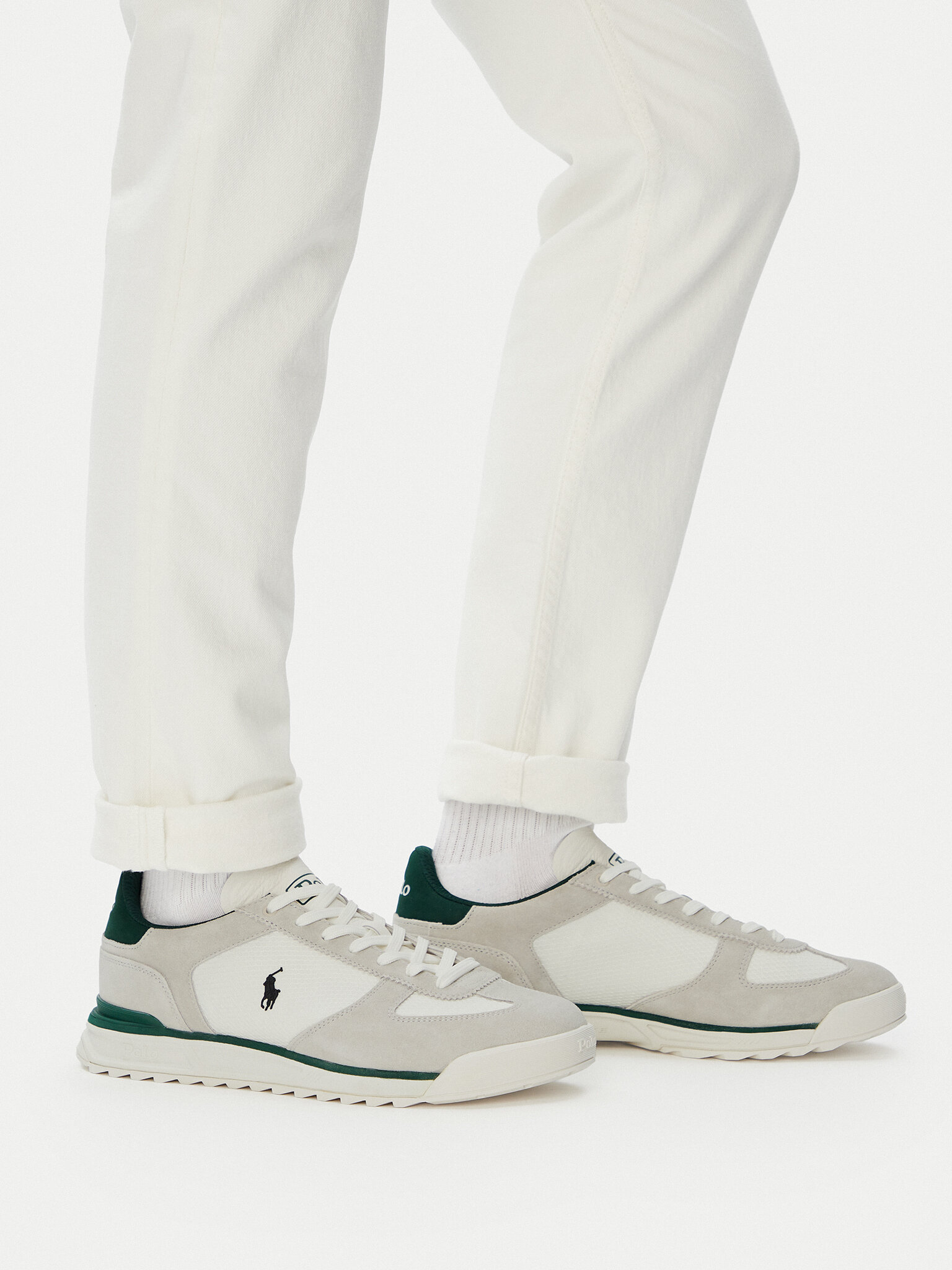 Sneakersy Polo Ralph Lauren 809P07565001 Světle šedá