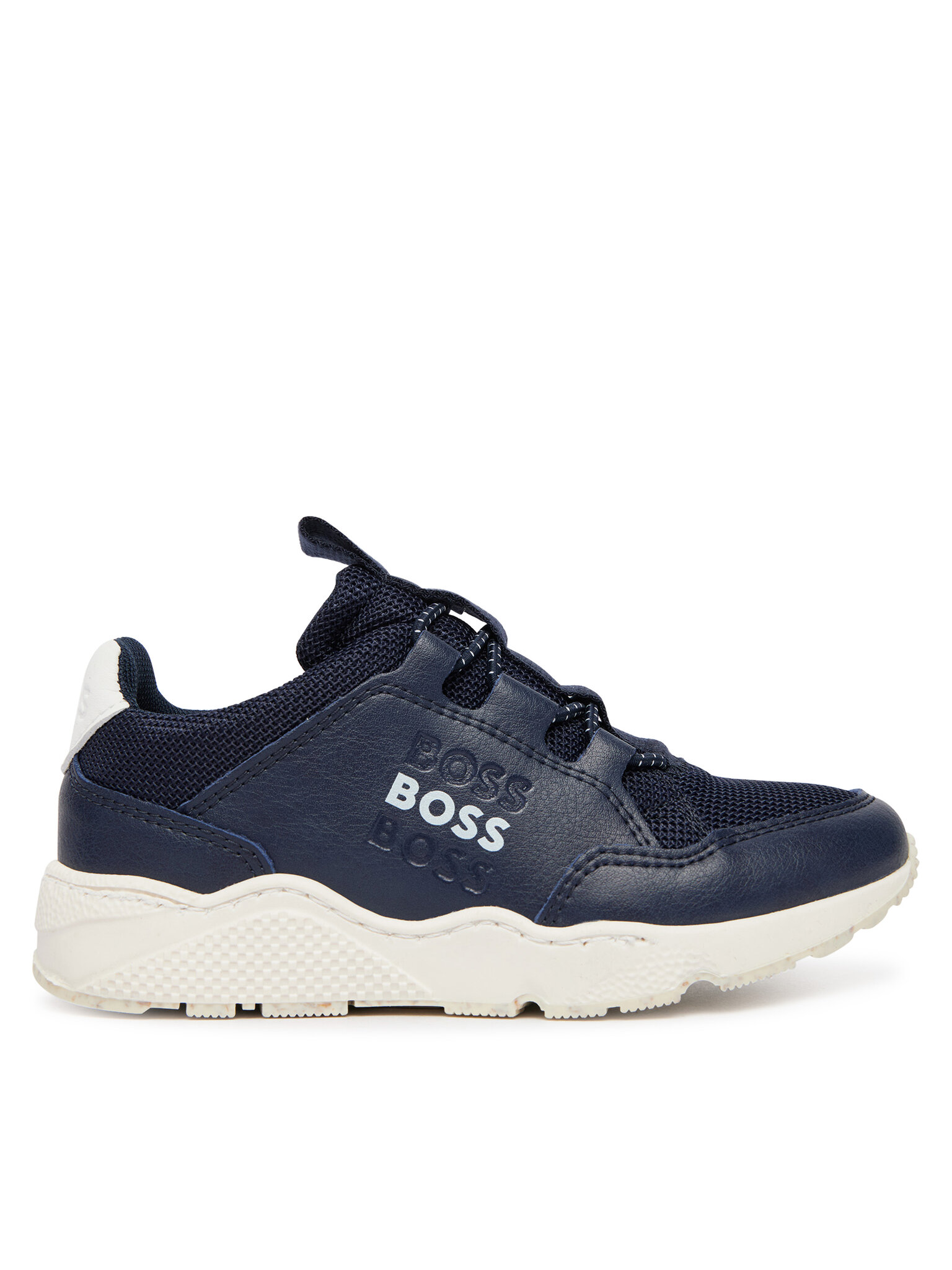 Sneakersy BOSS J52805 M Tmavomodrá