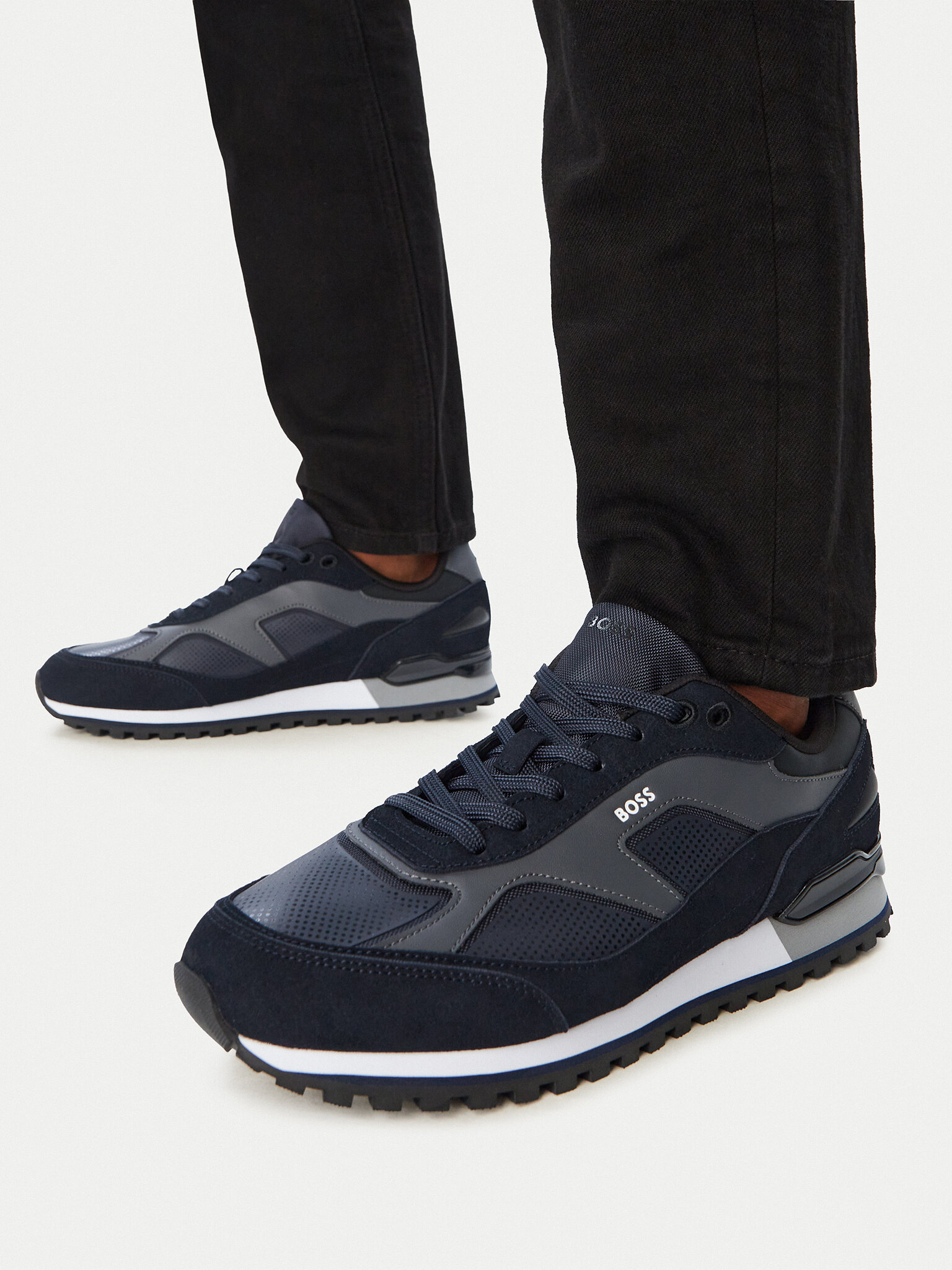 Sneakersy BOSS Parkour-L 50568929 Tmavomodrá