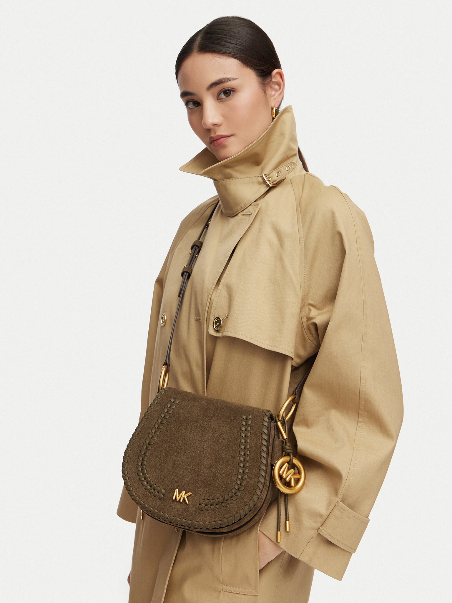 Damska Torebka MICHAEL Michael Kors, Khaki 30S6AQ5M6O
