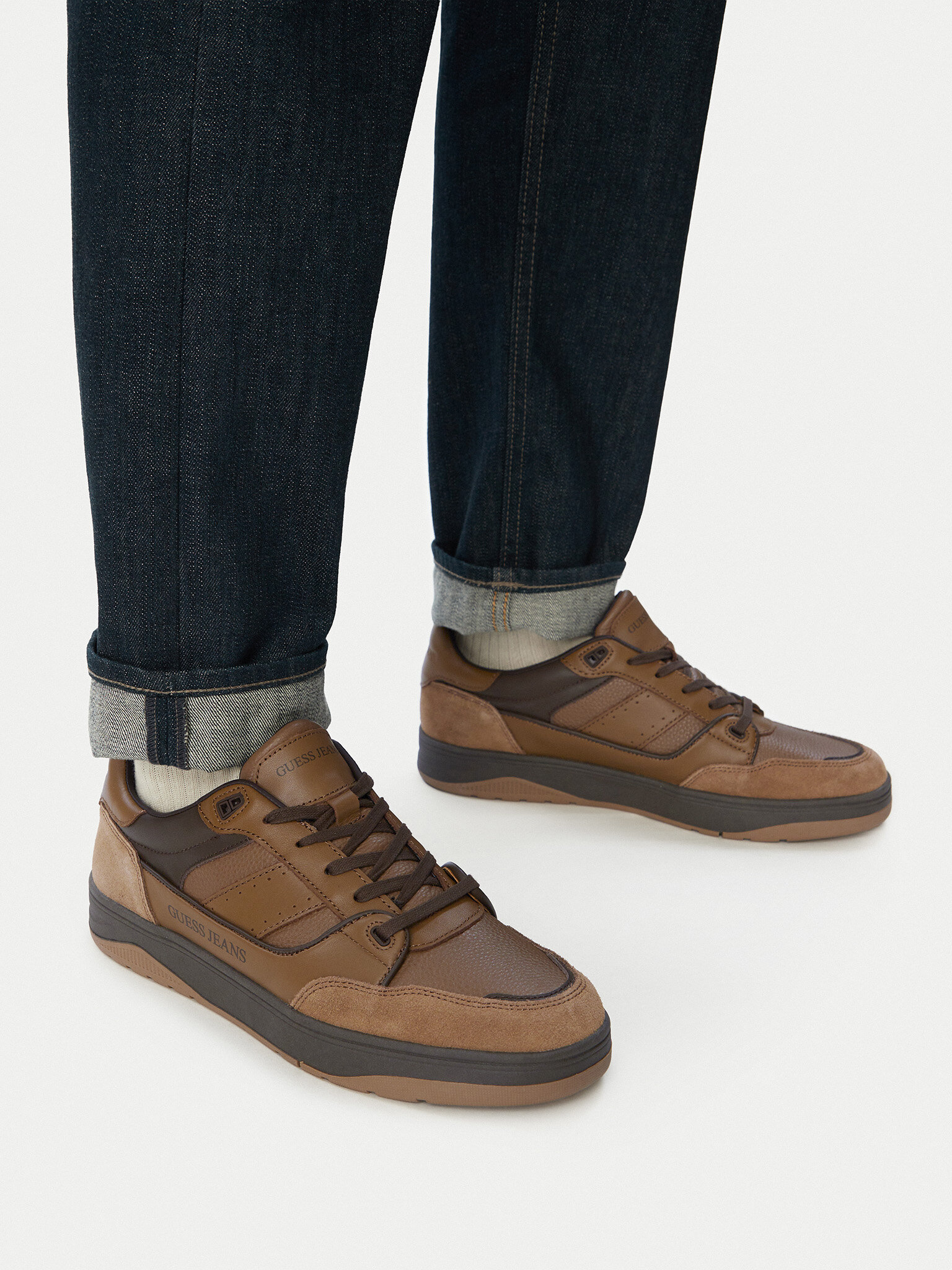 Sneakersy Guess Jeans EO-TEKSAS-02 126AM Světle hnědá
